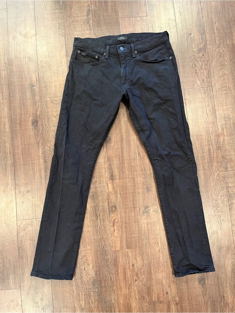 Polo Ralph Lauren Men's The Sullivan Slim Jeans Black Denim 32 X 32